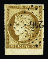 Obl N°1a 10c Bistre-brun Avec Obl. PC Et Bdf, TB - 1849-1850 Ceres