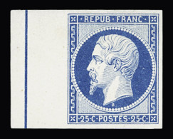 Essai N°10 25c Bleu, ESSAI, Bdf Avec Filet D'encadrement, Neuf Sg, TB - 1852 Luigi-Napoleone