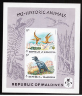 REPUBLIC OF MALDIVES  PRE- HISTORIC ANIMALS SOUVENIR SHEET MNH - Maldivas (1965-...)