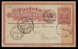URUGUAY. 1898. Montevideo - Mexico. Via NY. 3c Stat. Scarce Dest. - Uruguay