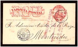 URUGUAY. 1882. Salto - Montº. 2c. Stat. Card. Fine. - Uruguay
