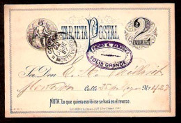 URUGUAY. 1882. Solis Grande - Montº. 2cts. Card. Beauty. - Uruguay