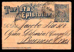 URUGUAY. 1901. Santa Rosa Del Guareim - Arg. Scarce Town Cancel / 3c. Stat. Card. - Uruguay