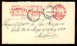 URUGUAY. 1883. Florida / Mont. 2c. Stat. Card. Fine. - Uruguay