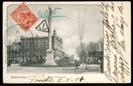 URUGUAY. 1904 (5 Feb). Uruguay To Paris (France) Via Lisboa. Taxed P.P.C. +adtl. - Uruguay