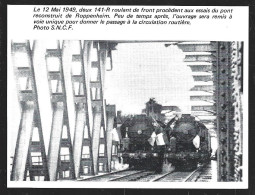 1981  --  ESSAI DE CHARGE DU PONT FERROVIAIRE DE ROPPENHEIM EN 1949 . 4A716 - Zonder Classificatie