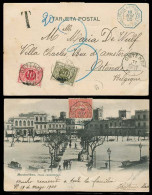 URUGUAY. 1905. Montevideo Multifkd Tax - Belium. Arrival Postage Dues / Tied. VF Maritime Item. - Uruguay