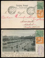 URUGUAY. 1905. Montevideo - NATAL / S. Africa, Fwded. Fkd PPC. Newcastle / Natal Cds. - Uruguay