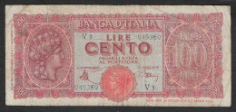 Italia - Banconota Circolata Da 100 Lire "Italia Turrita" P-75a - 1944 #17 - 100 Liras