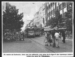 1977  --  TRAMWAYS EN SERVICE AU CENTRE DE KARLSRUHE . 4A718 - Zonder Classificatie