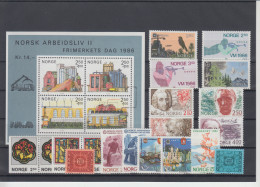 Norway 1986 - Full Year MNH ** - Años Completos