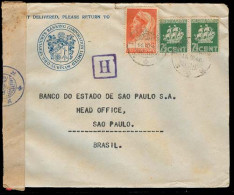 SURINAME. 1942 (14 Dec). Paramaribo - Brazil. Censored Env. - Suriname