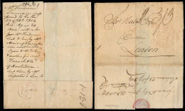 SURINAME. 1804 (23 Feb). British Occupation Of Surinam 1802-4. E. Wrapper To London From Surinam Bearing Red (Crown) Shi - Suriname