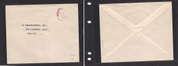 SUDAN. Sudan Cover 1953 Khartoum Local No Stamps Red Cachet Cds Comercial Usage, Interesting. Easy Deal. - Soedan (1954-...)