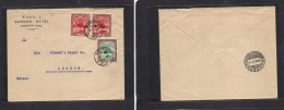 SUDAN. 1911 (7 Sept) Khartoum - Switzerland, Luzern (18 Sept) Gordon Hate Multifkd Env, Small Bilingual Cds. Fine And At - Soudan (1954-...)