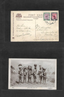 SUDAN. 1933 (25 March) Khartoum - Czechoslovakia. Multifkd Postcard + Dest. Native Life, Upper Nile Photo. - Soudan (1954-...)