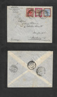 SUDAN. 1913 (3 July) Khartoum - Germany, Marburg. Comercial Multifkd Envelope, Tied Cds. XF. - Soedan (1954-...)