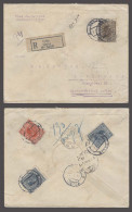 SLOVENIA. 1927 (2 Jan). Celje - Dutch Indes / Indonesia (22 Feb). Reg Multifkd Cds Env 7d 50c. Better Dest Usage. - Slowenien