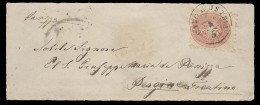 SLOVENIA. C.1866. Capo D Jstria - Pergine E Trentino Italian Area. Fkd Env Cds. 5kr Several Transits Reverse. - Slowenien