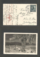 SLOVAKIA. 1942 (16 Dec) Bratislava - Austria, Wien. Fkd Card + Nazi Censored. Very Scarce. Fine. - Other & Unclassified