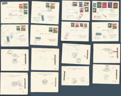 SLOVAKIA. 1941 / 44. Correspondence WWII To Switzerland, Lausanne. Air Multifkd Selection Of 8 Covers, Censored. Lovely  - Andere & Zonder Classificatie