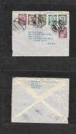 SIAM. 1961 (27 Aug 2504) Chiengmai - England, London. Multifkd. King Issue Env, Nicely Cancelled. Lovely Item. - Siam