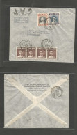 SIAM. 1951 (1 Sept) BKK - Switzerland, Drepolsan. Air Multifkd Env. King Bhumipol Issue. "AV2" Air Service. Fine. - Siam