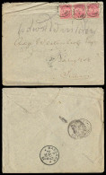 SIAM. 1887 (July 27). INCOMING MAIL. Morsholm / Denmark - SIAM. Multifrkd Env Via Brindisi With Excellent Strike "BKK -  - Siam