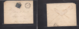 URUGUAY - Stationery. 1891 (8 Ene) Paso Del Molino - Buenos Aires, Argentina (9 Ene) 5c Fkd Env "47" Grill, Ds (xxx/R) A - Uruguay