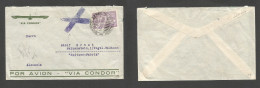 URUGUAY. 1938 (25 Oct) Montevideo - Germany, Falkenstein. Air Condor Single Fkd Env At 75c Rate. Fine. - Uruguay