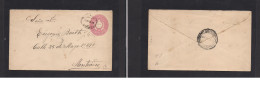 URUGUAY. Uruguay - Cover - 1899 Salto To Mont Early Stat Env, Fine Used. Easy Deal. - Uruguay