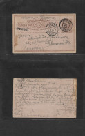 URUGUAY. 1897 (19 Apr) Montevideo - Germany, Saxony, Chemnitz. Via French Steamer To Marseille, Where Cancelled At Entry - Uruguay
