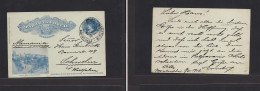 URUGUAY. 1912 (7 May) Montevideo - Germany, Schieden, Westfalia. 2c Blue Illustrated Plaza Zabala Stationary Card. VF. - Uruguay