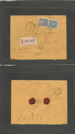 URUGUAY. 1889 (6 Oct) Montevideo - Argentina, Buenos Aires (7 Oct) Registered Franked Envelope, Perce Issue At 15c Rate, - Uruguay