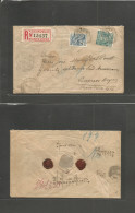 URUGUAY. 1889 (14 Ago) Montevideo - Argentina, Buenos Aires. Registered Fkd Env At 15c Rate + R-label. Fine. - Uruguay