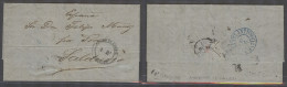 URUGUAY. 1871 (15 Feb). Montevideo - Spain, Salduero, Soria. EL Full Contains Via BPO Portuguese P Transatlantico Blue E - Uruguay