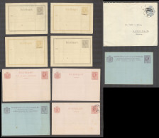 SURINAME. C.1881's - 1935. Selection Of 10 Diff VF Mint And Used Precancelled Stat Early Diff Ovptd. Lovely Group. Oport - Suriname