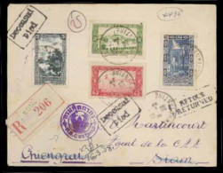 SIAM. 1938. Algeria To Chiengrai. Registered. Postmark "Deceased/died" In Box (***) And "Retour/Returned" Of Instruction - Siam