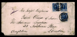 SIAM. 1913. St. Petersbourg To London. Legal Size Cover Addressed To "HIS ROYAL HIGHNESS PRINCE CHIRA OF SIAM", While Vi - Siam