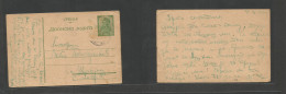 SERBIA. 1944 (27 July) Local Circulated 1,50 Dinars Green Stat Card. Scarce. - Serbie