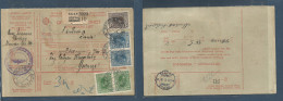 SERBIA. 1928 (21 May) Belgrade - Oujitze (23 May) Registered Multifkd Package Card. Fine. - Serbie