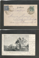 SERBIA. 1900 (20 March - 29 March) Austrian Empire, Czech Odenberg / Bognmin - Belgrade (29 March) Fkd Ppc + Taxed 10p B - Serbia