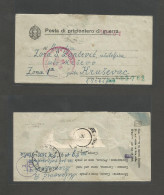 SERBIA. 1942 (22 Oct) Serbia POW In Italy. Free Red Cross Mail To Krusevac. Fine Item. Full Text Inside. - Serbia