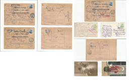 SERBIA. 1912-5. 5 Diff Fkd Postal Items, Incl Toro Ppcs + 3 Censored Fkd Postal Packages Receipts Opportunity. - Serbia