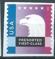 VERINIGTE STAATEN ETATS UNIS USA 2015 SPECTRUM EAGLE BLUE-VIOLET USED ON PAPER SN 5018 MI 5192 YT PO115 SN 5625 - Ungebraucht