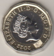 Great Britain UK 2022 £1 Coin, Bunc Coin - 50 Pence