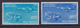 185 INDE 1958 - Yvert A 7/8 - Avion Air Force - Neuf ** (MNH) Sans Charniere - Ongebruikt