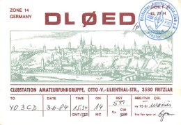 Germany Federal Republic Radio Amateur QSL Card Y03CD DL0ED - Radio Amatoriale