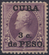 1899-714 CUBA US OCCUPATION 1899 3c ERROR “PUNTO ENTRE B Y A”.  - Ongebruikt