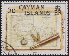 1989 Kaimaninseln / Cayman Islands °  Mi:KY 628, Sn:KY 614, Yt:KY 648, Sg:KY 691, Map Of 1773, Island Surveys - Cayman (Isole)